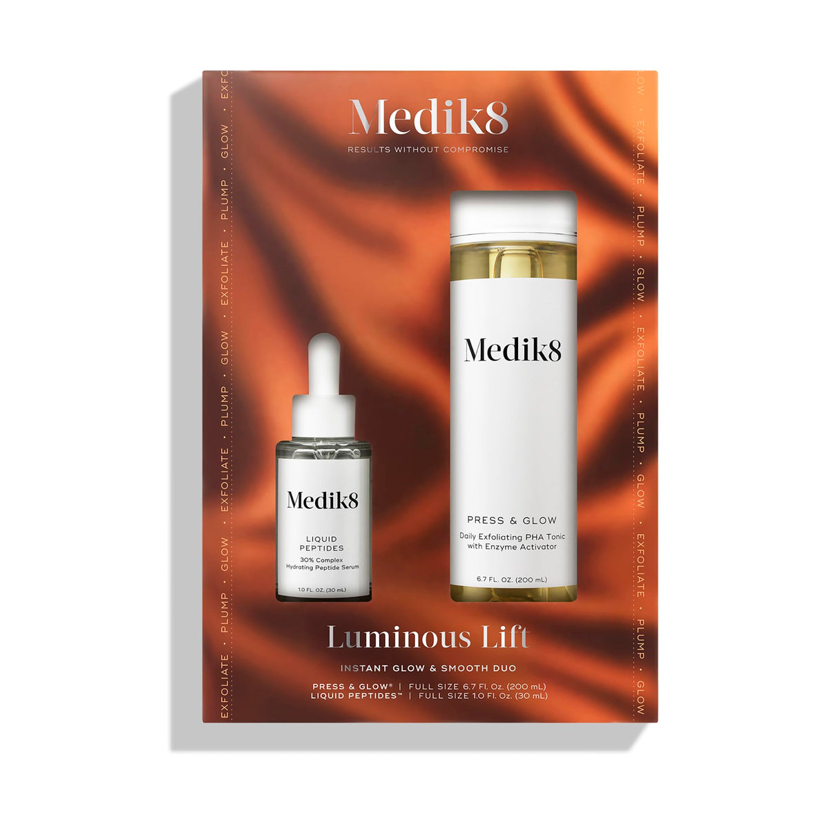 Medik8 Press and Glow Daily Exfoliating PHA Tonic with Enzyme Activator - Polyhydroxy Acid Face Toner - Gentle and Cleansing Face Tonic - 6.7 oz