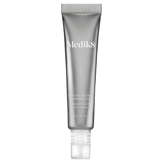 Medik8 Crystal Retinal Ceramide Eye 3 - Lifting Eye Cream with Vitamin A - Smoothing Under Eye Cream for Wrinkles and Sensitive Skin - 0.5 oz