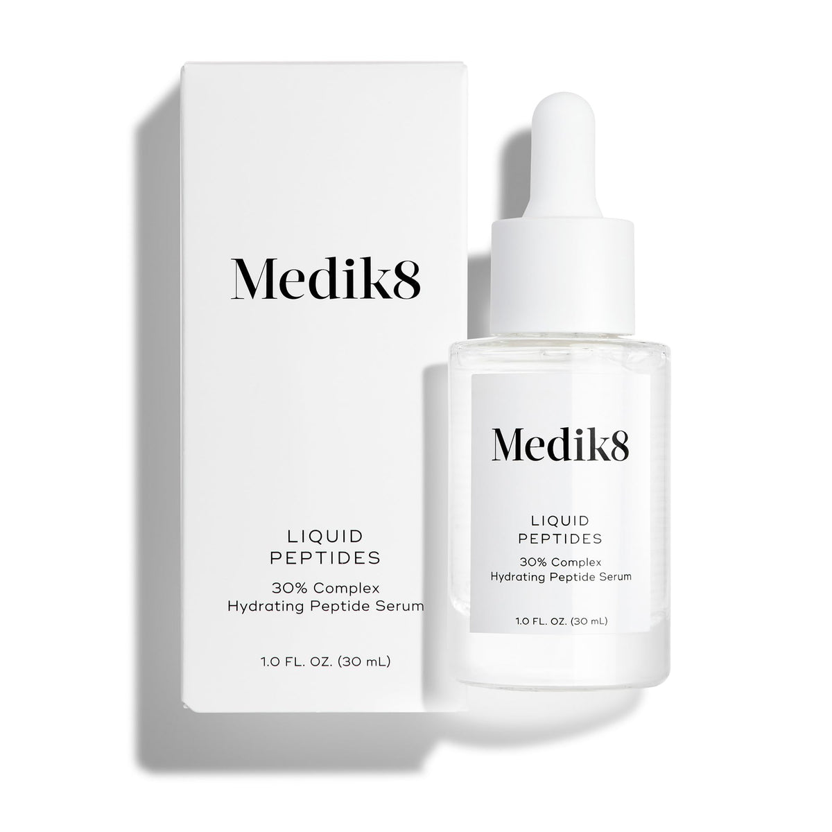 Medik8 Liquid Peptides Advanced MP - Peptide Serum - Face Serum for Wrinkle Reduction - Hydrating and Supports Collagen, Hyaluronic Acid - 1 oz.