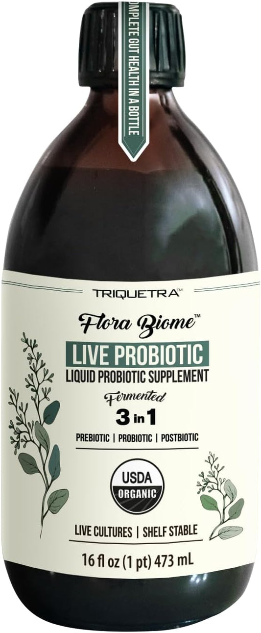 Flora Biome - Organic Live Culture Probiotic, Prebiotic, & Postbiotic