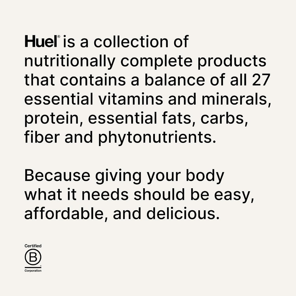 Huel Black Edition | Chocolate 40g Vegan Protein Powder | Meal Replacement | 17 Servings | 8g Fiber | 27 Vitamins and Minerals | Gluten Free | Nutritionally Complete Meal Replacement