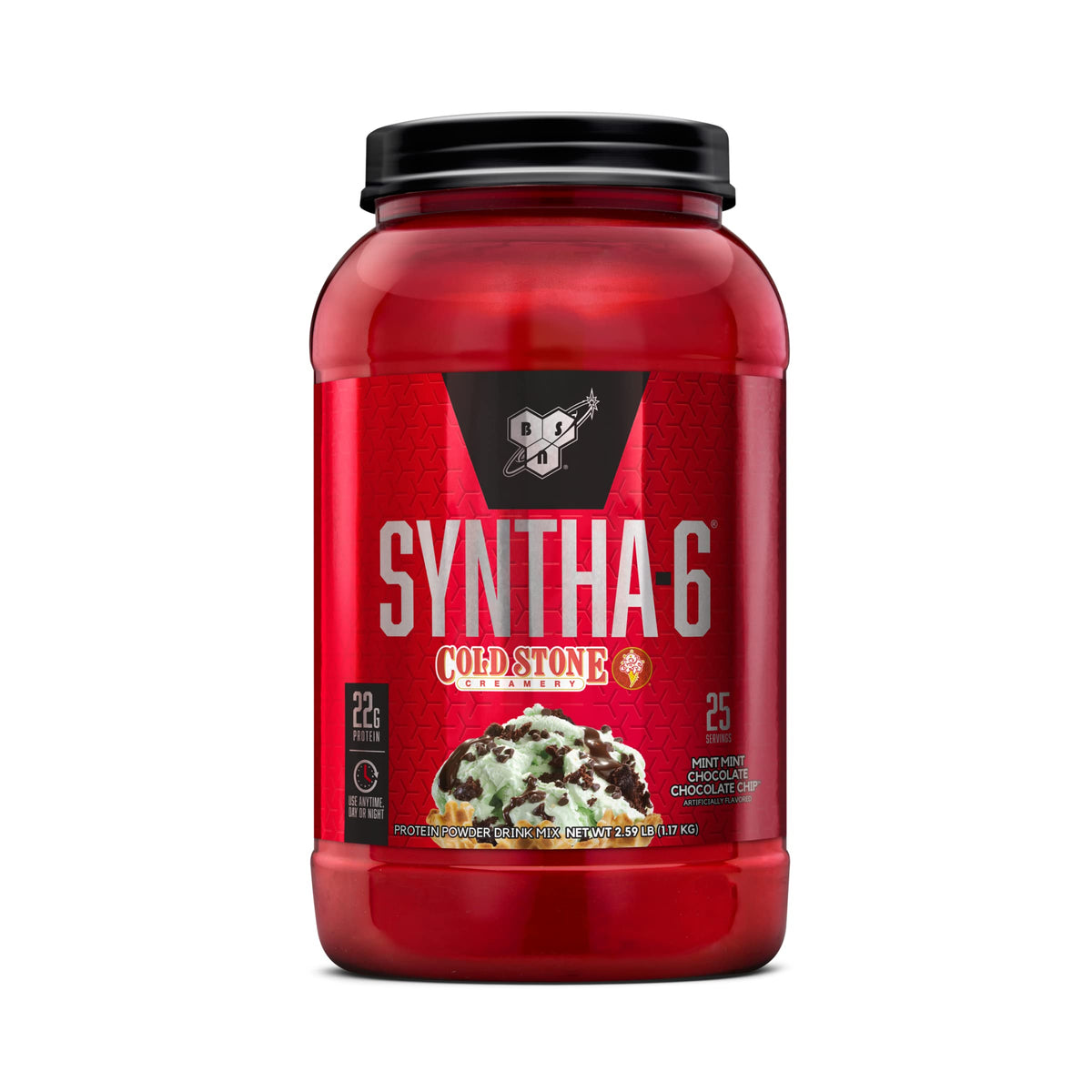 BSN SYNTHA-6 Premium Protein Powder, 6g Fiber, Whey Isolate, 48 Servings