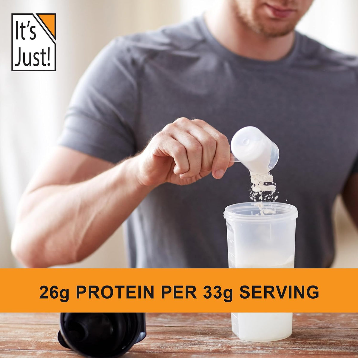 It's Just! - 100% Whey Protein Concentrate, 1.25lb, Unflavored