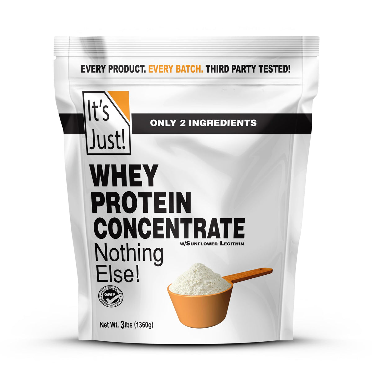 It's Just! - 100% Whey Protein Concentrate, 1.25lb, Unflavored