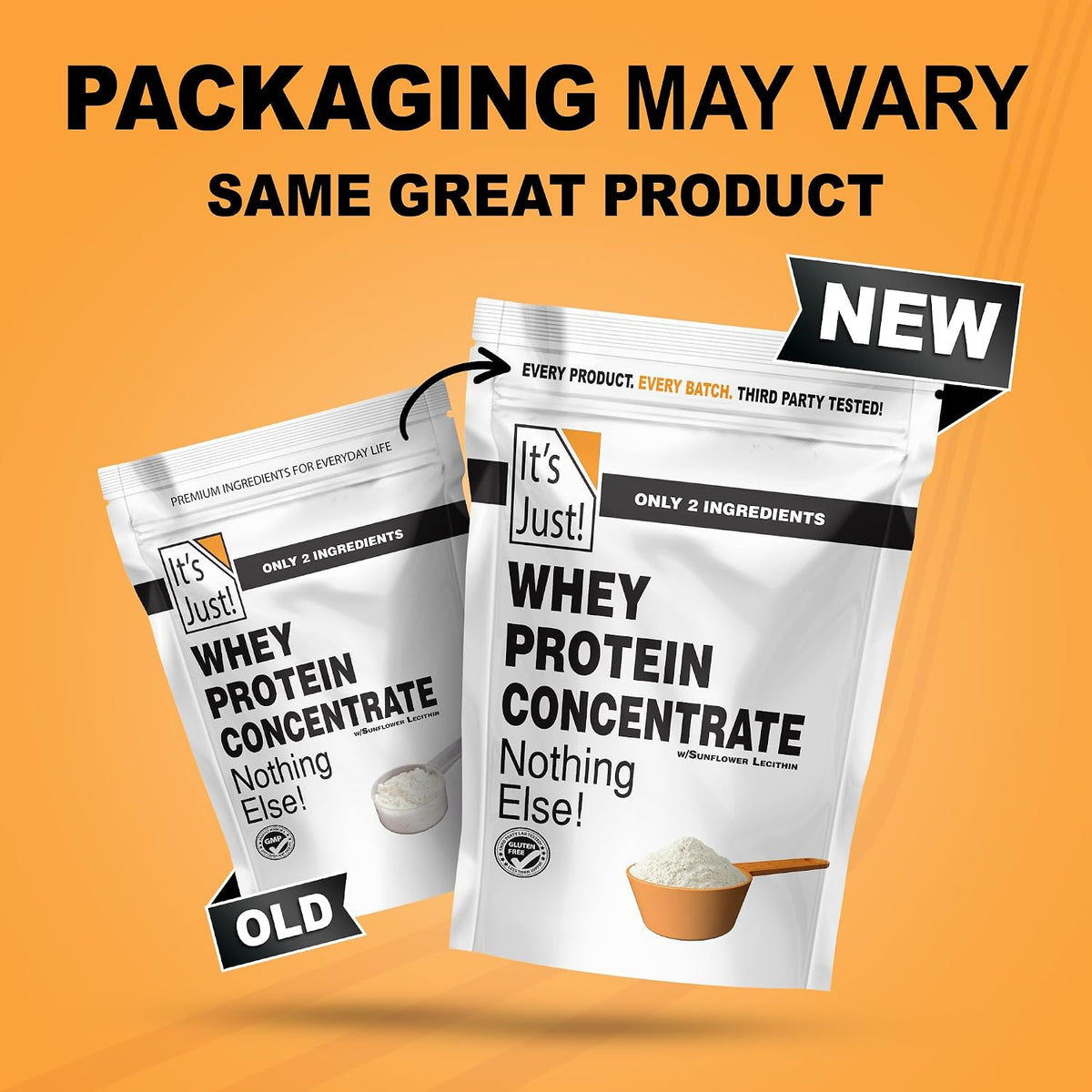 It's Just! - 100% Whey Protein Concentrate, 1.25lb, Unflavored