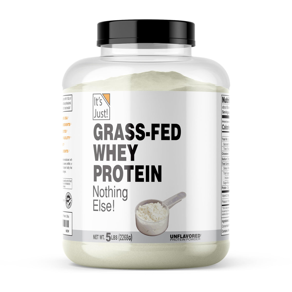 It's Just! - 100% Whey Protein Concentrate, 1.25lb, Unflavored
