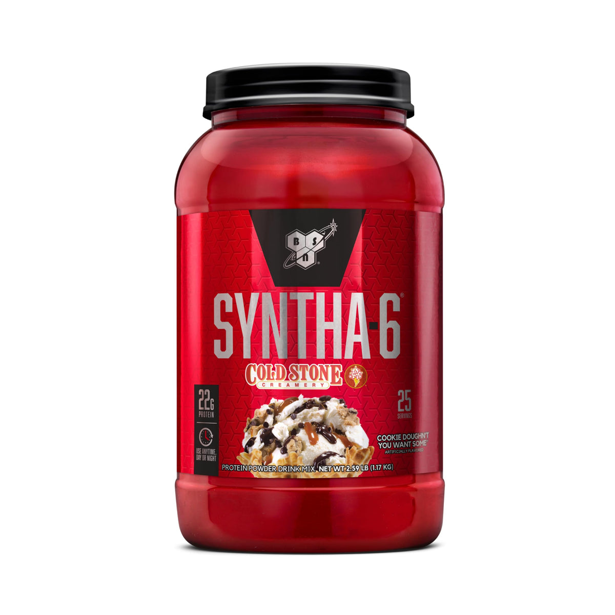 BSN SYNTHA-6 Premium Protein Powder, 6g Fiber, Whey Isolate, 48 Servings