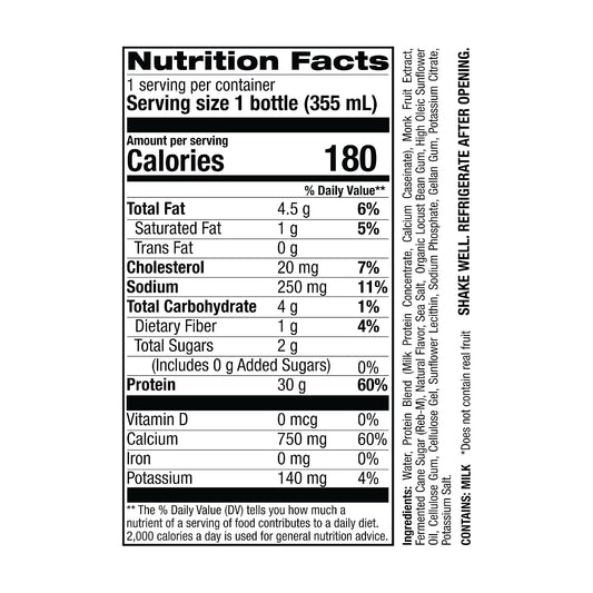 Jocko Mölk 30g Grass Fed Protein Shakes – No Added Sugar Protein Drinks KETO Friendly - Ready to Drink 12 FL Oz (Pack of 12) Banana Cream